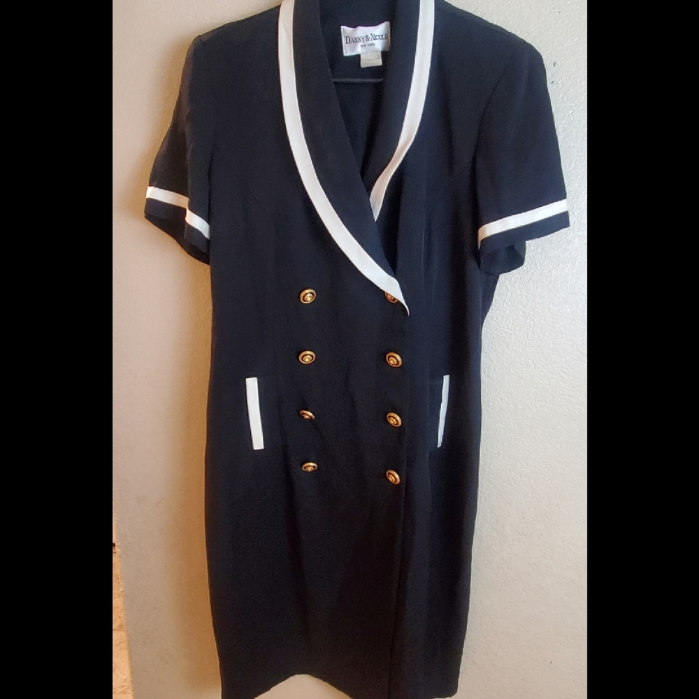 Danny & Nicole Black Modest Career Dress